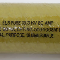 Eaton Cooper Power 15.5kV 8 AMP Current Limiting Full Range Fuse | 3534012M11M
