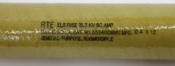 Eaton Cooper Power 15.5kV 8 AMP Current Limiting Full Range Fuse | 3534012M11M