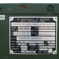 L3 MEP-806B Series 60kW John Deere 6068 TF Diesel Generator Skid | Only 4 hrs!
